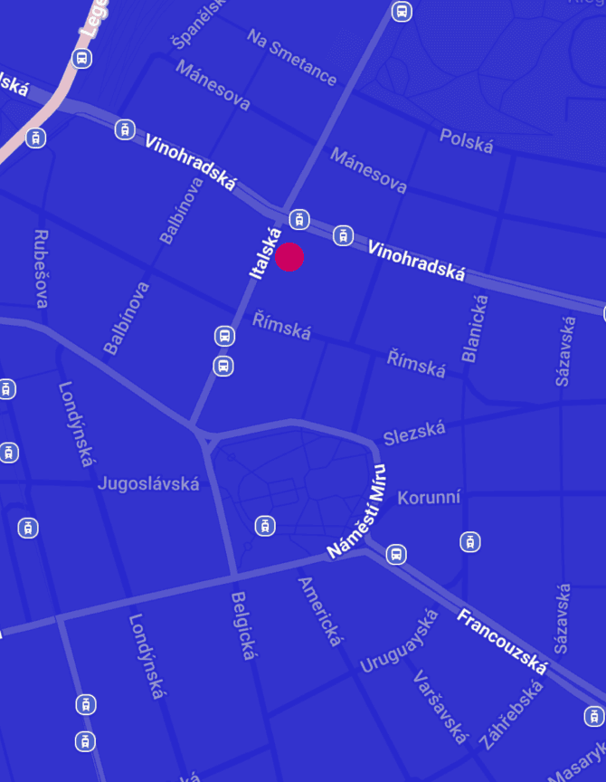 Mapa s lokací